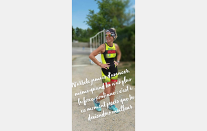 Triathlon M de Peaugres pour Karine ...