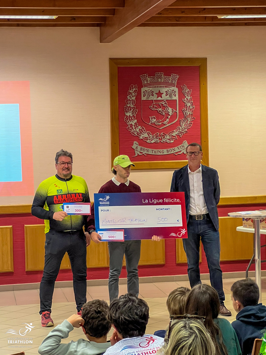 mise à l’honneur des champions de la ligue Auvergne-Rhône-Alpes de triathlon